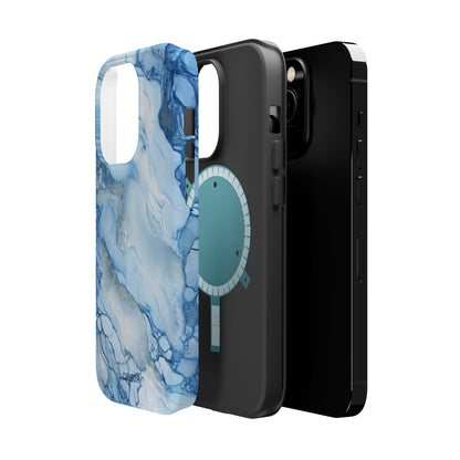 Sky Blue Marble - iPhone MagSafe Tough Case