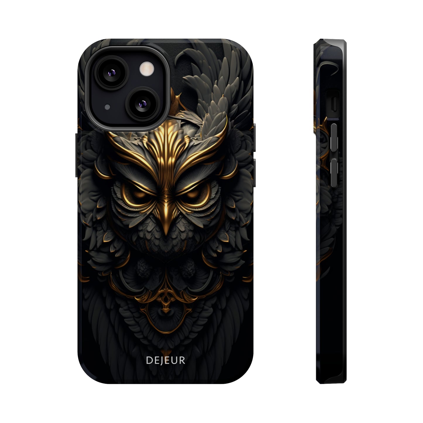 Golden Dark Owl - iPhone MagSafe Tough Case