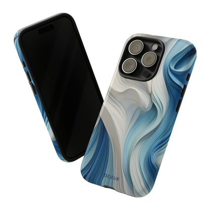 Blue Cream Ripple - iPhone Tough Case