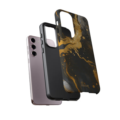 Gold & Black Marble - Samsung Galaxy Tough Case