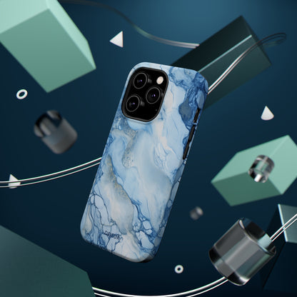 Sky Blue Marble - iPhone MagSafe Tough Case