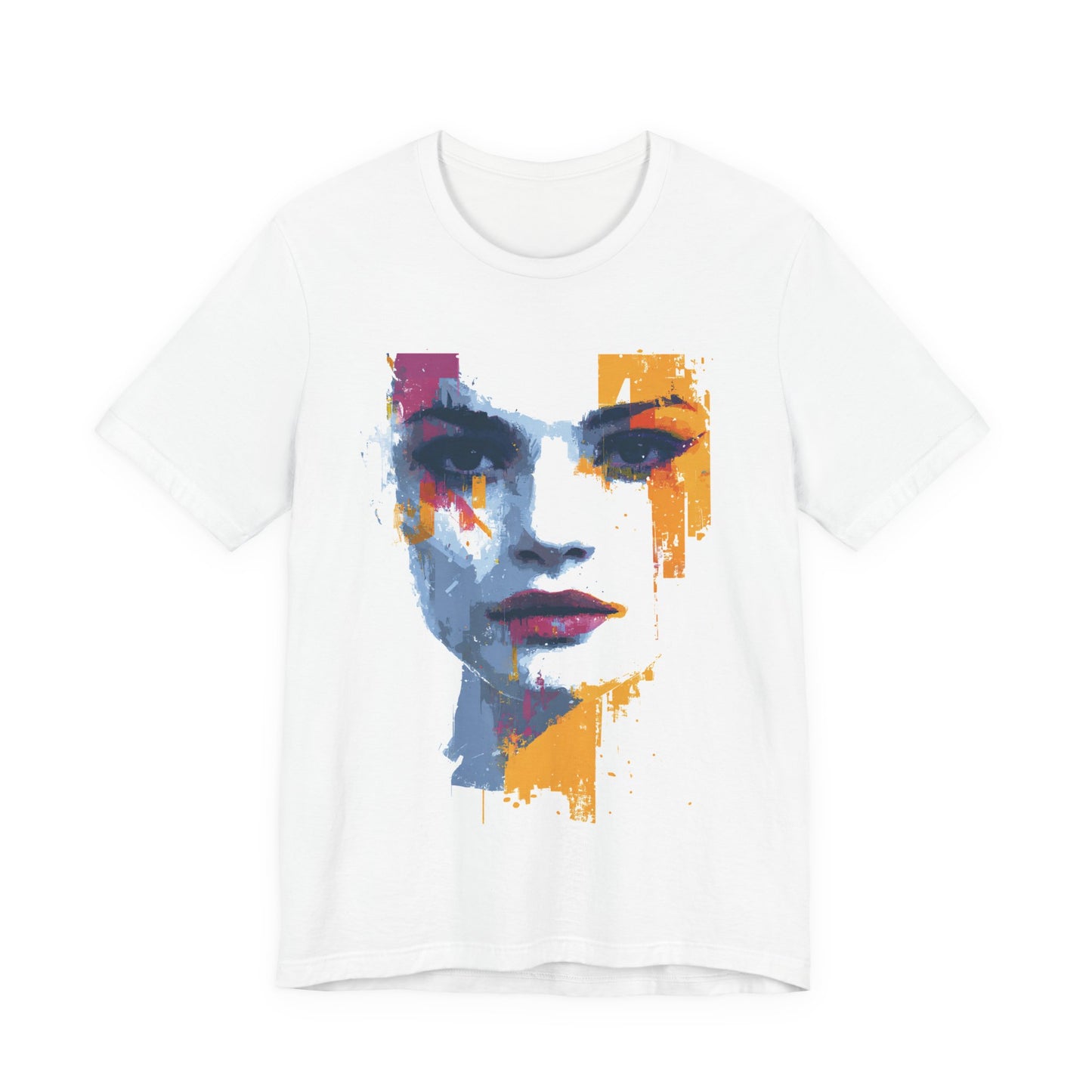 Expressionist Painted Beauty Portrait - Women's T-Shirt