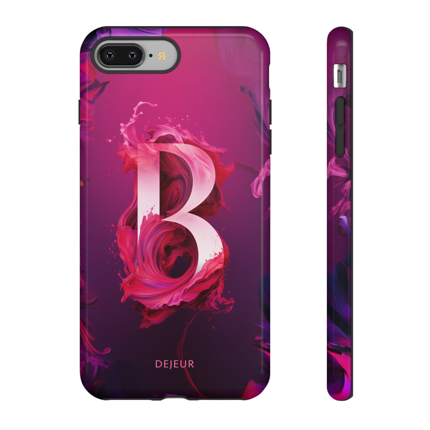 B Pink Splash - iPhone Tough Case