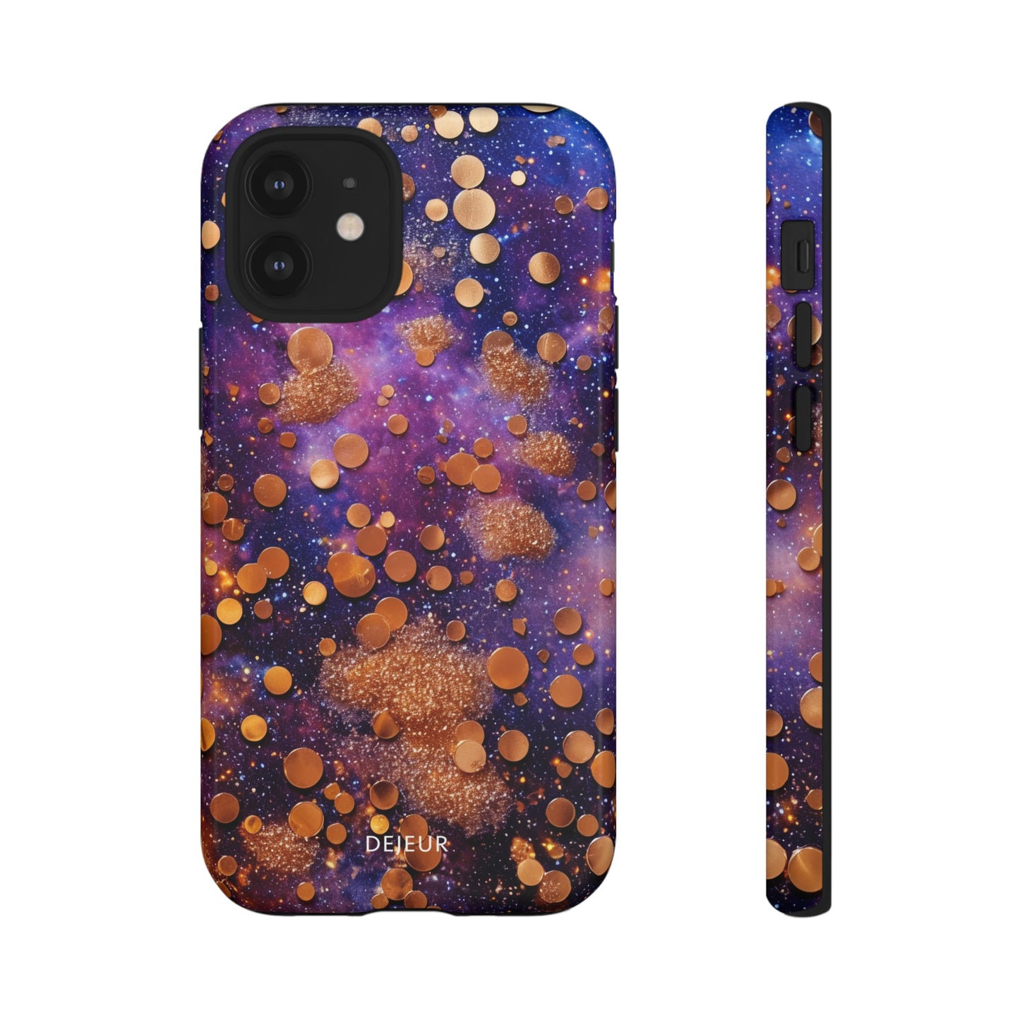 Cosmic Glitter Circles - iPhone Tough Case