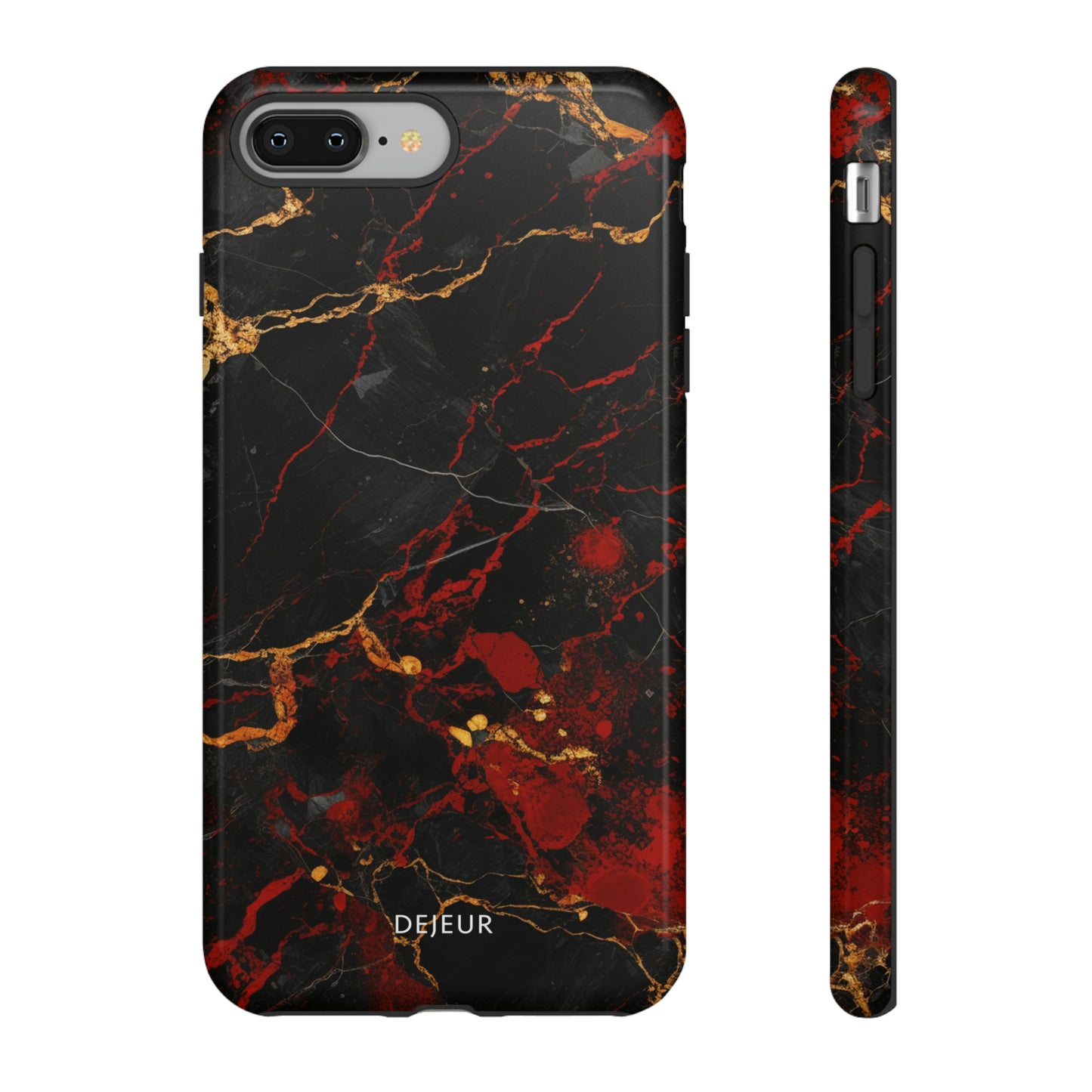 Dark Crimson Marble - iPhone Tough Case