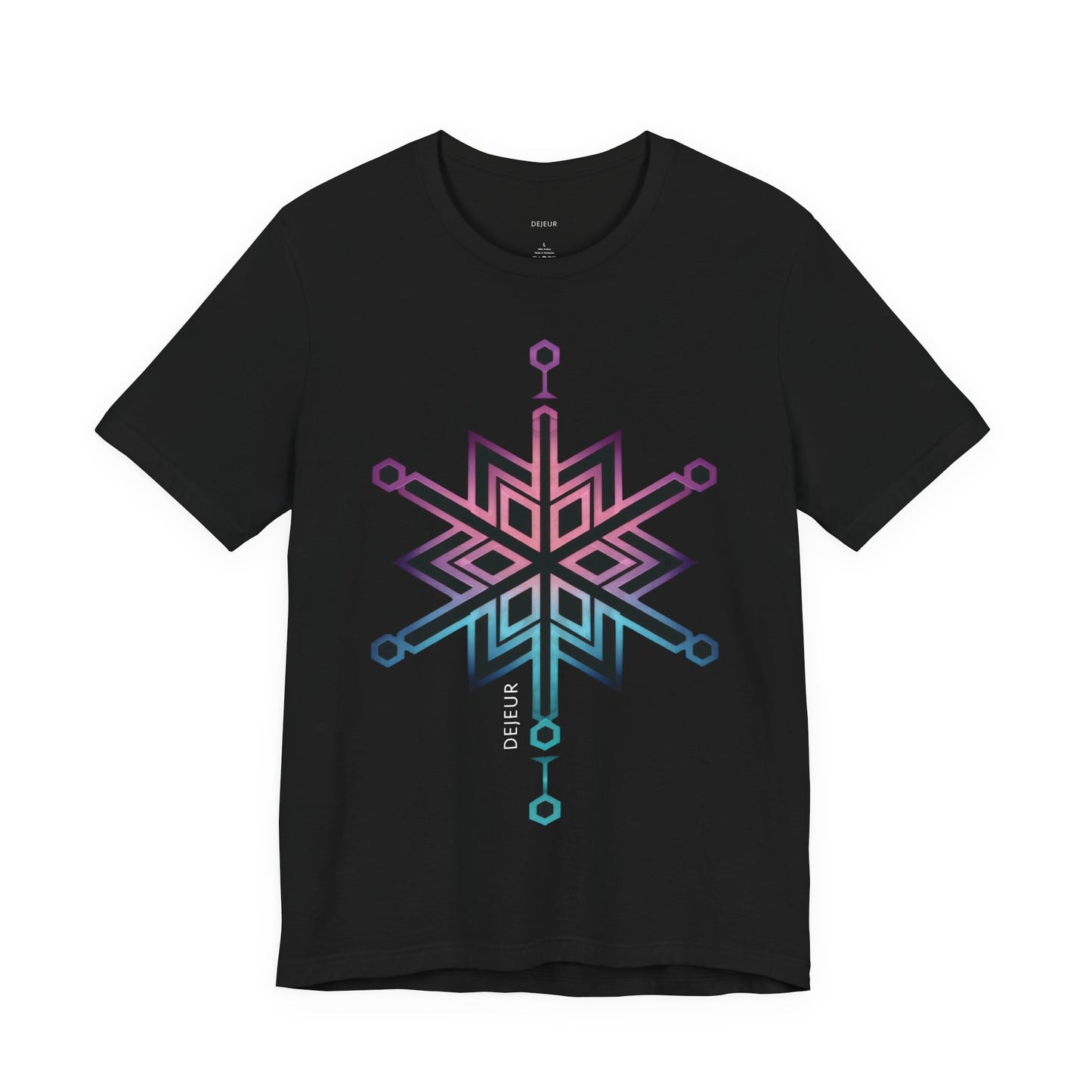 Snowflake Spectrum Cyan Magenta - T-Shirt