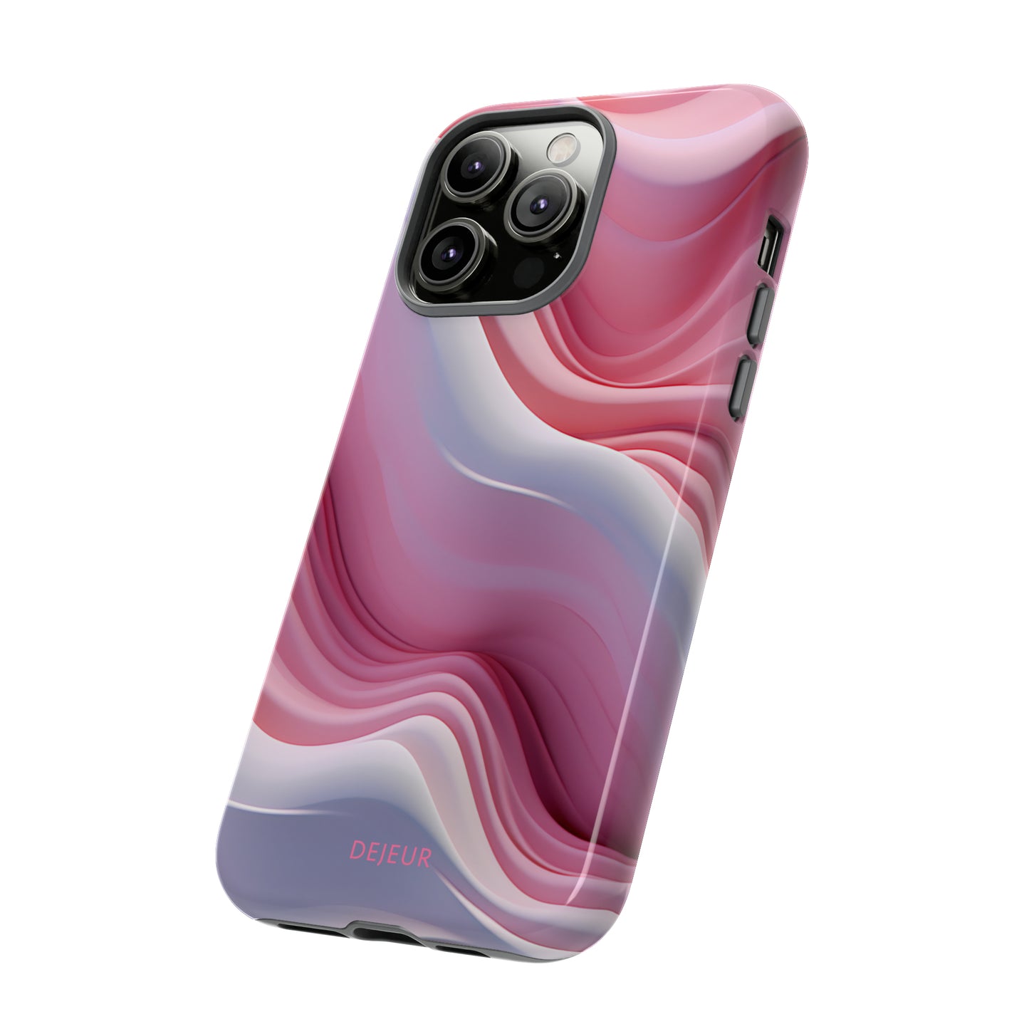 Pink Cream Waves - iPhone Tough Case