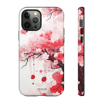 Cherry Blossom Painting - iPhone Tough Case