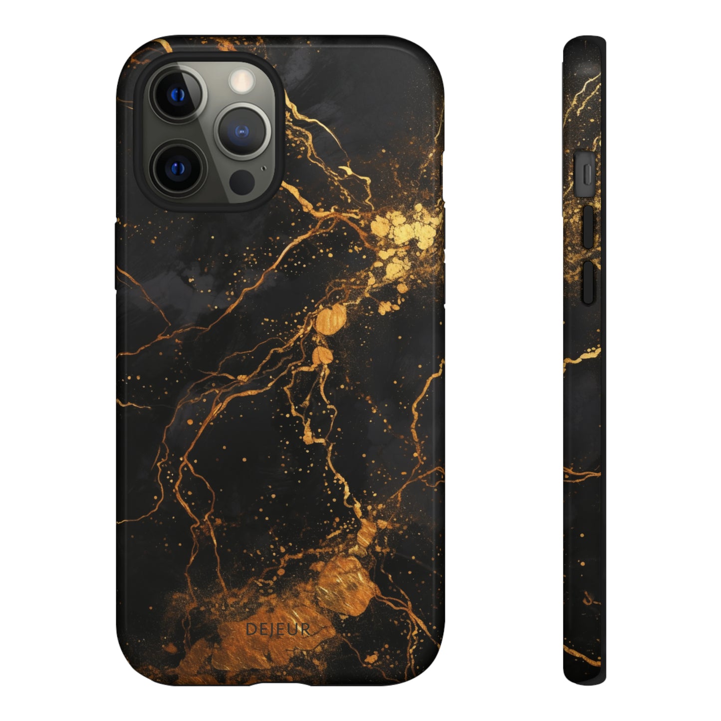 Dark Gold Amber Marble - iPhone Tough Case