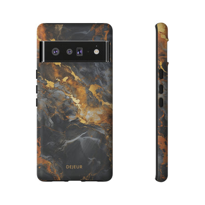 Platinum Gold Marble - Google Pixel Tough Case