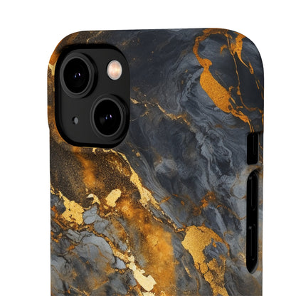 Platinum Gold Marble - iPhone Snap Case