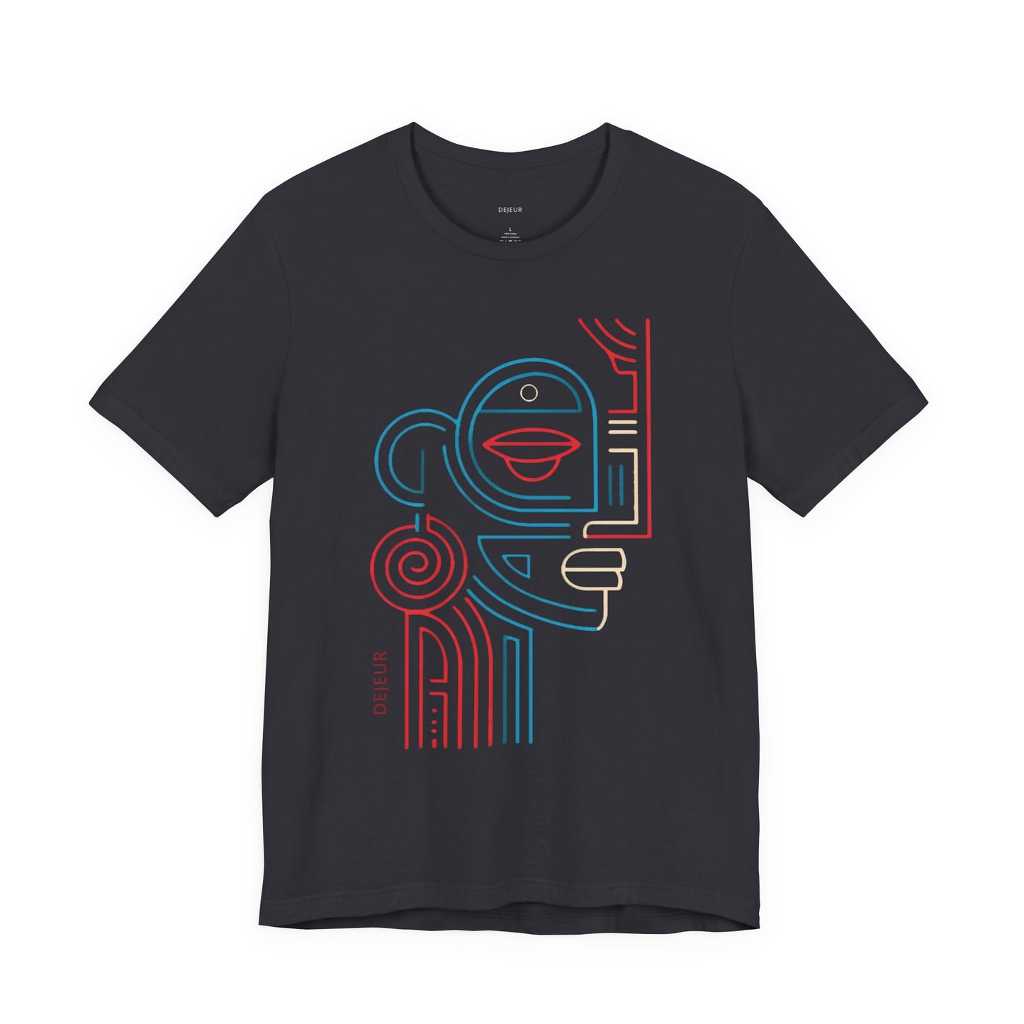 Modernist Abstract Line Art Profile - T-Shirt