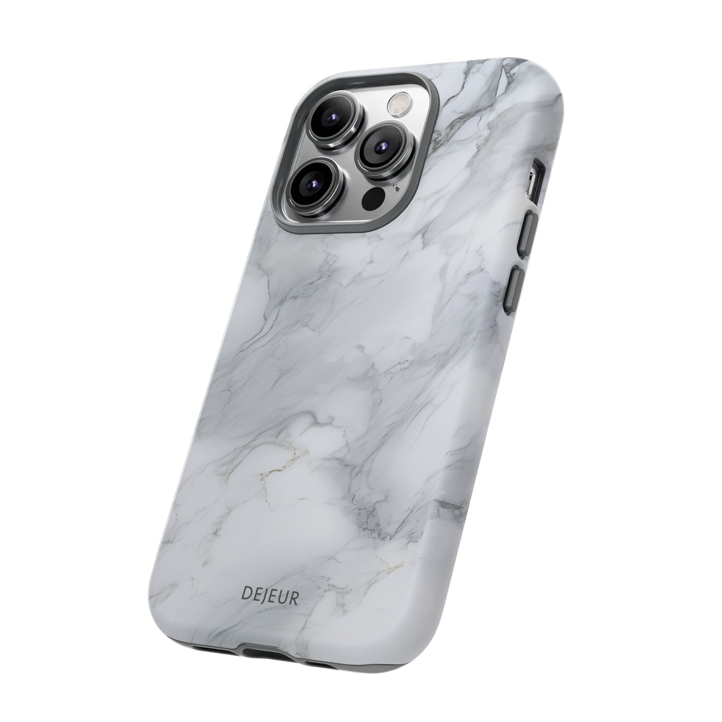 Platinum Silver Marble - iPhone Tough Case