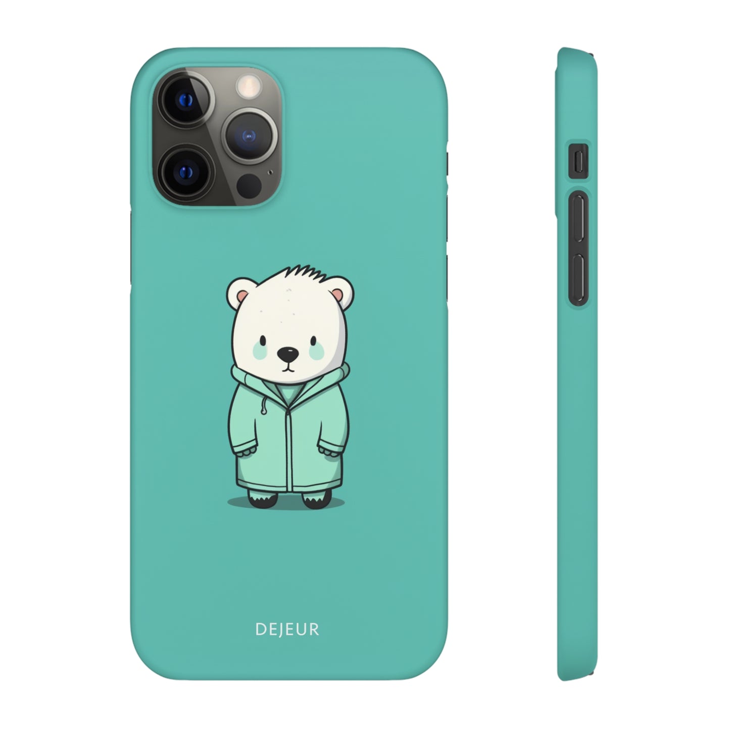 Aqua Coat Bear - iPhone Snap Case