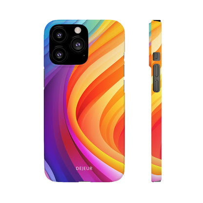 Rainbow Waves - iPhone Snap Case