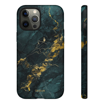 Gold Shadow Marble - iPhone Tough Case