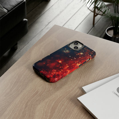 Midnight Red Shimmer - iPhone Tough Case