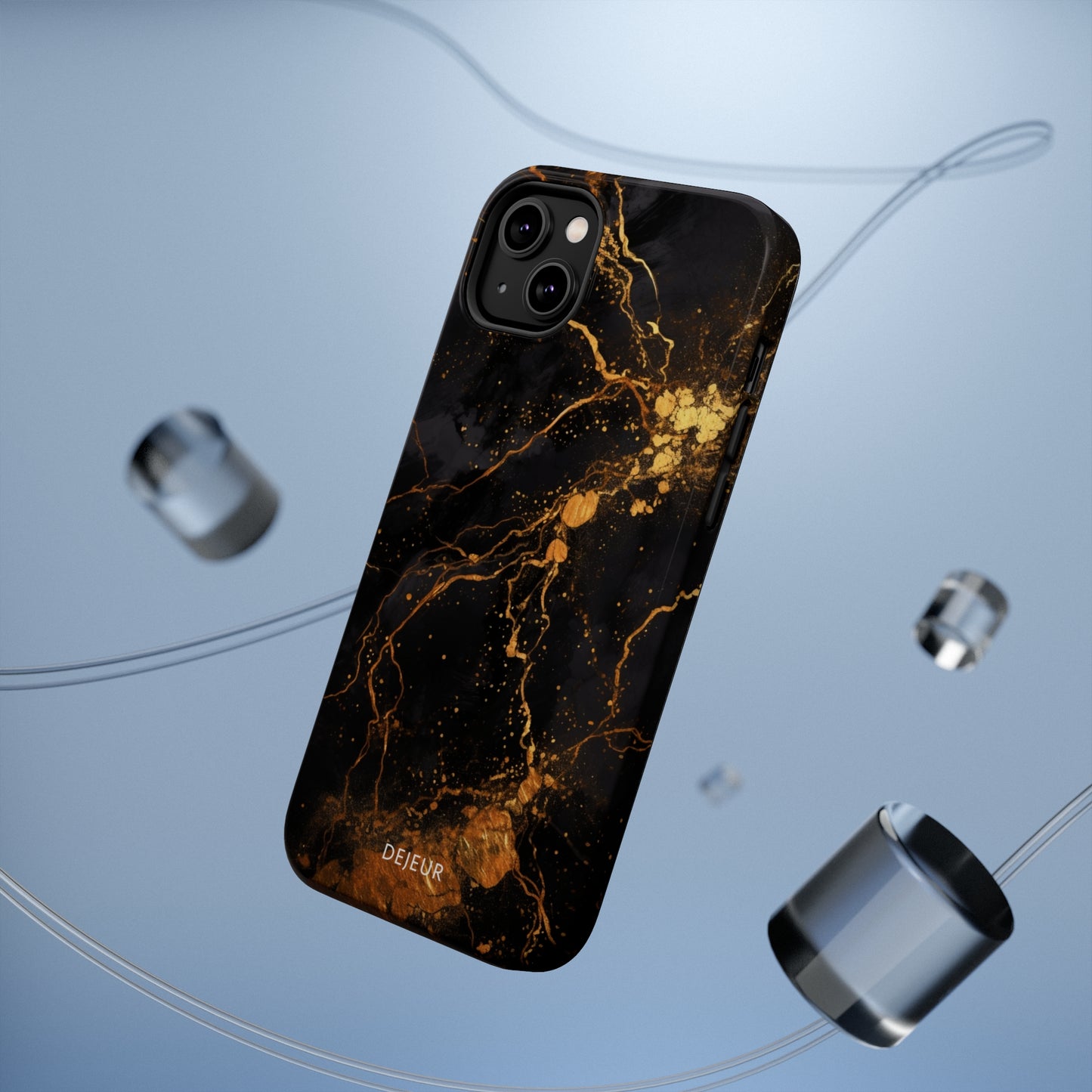 Dark Gold Amber Marble - iPhone MagSafe Tough Case