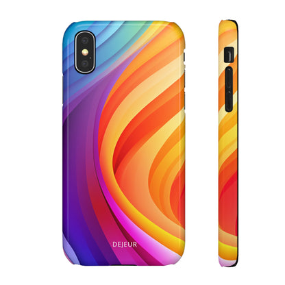 Rainbow Waves - iPhone Snap Case