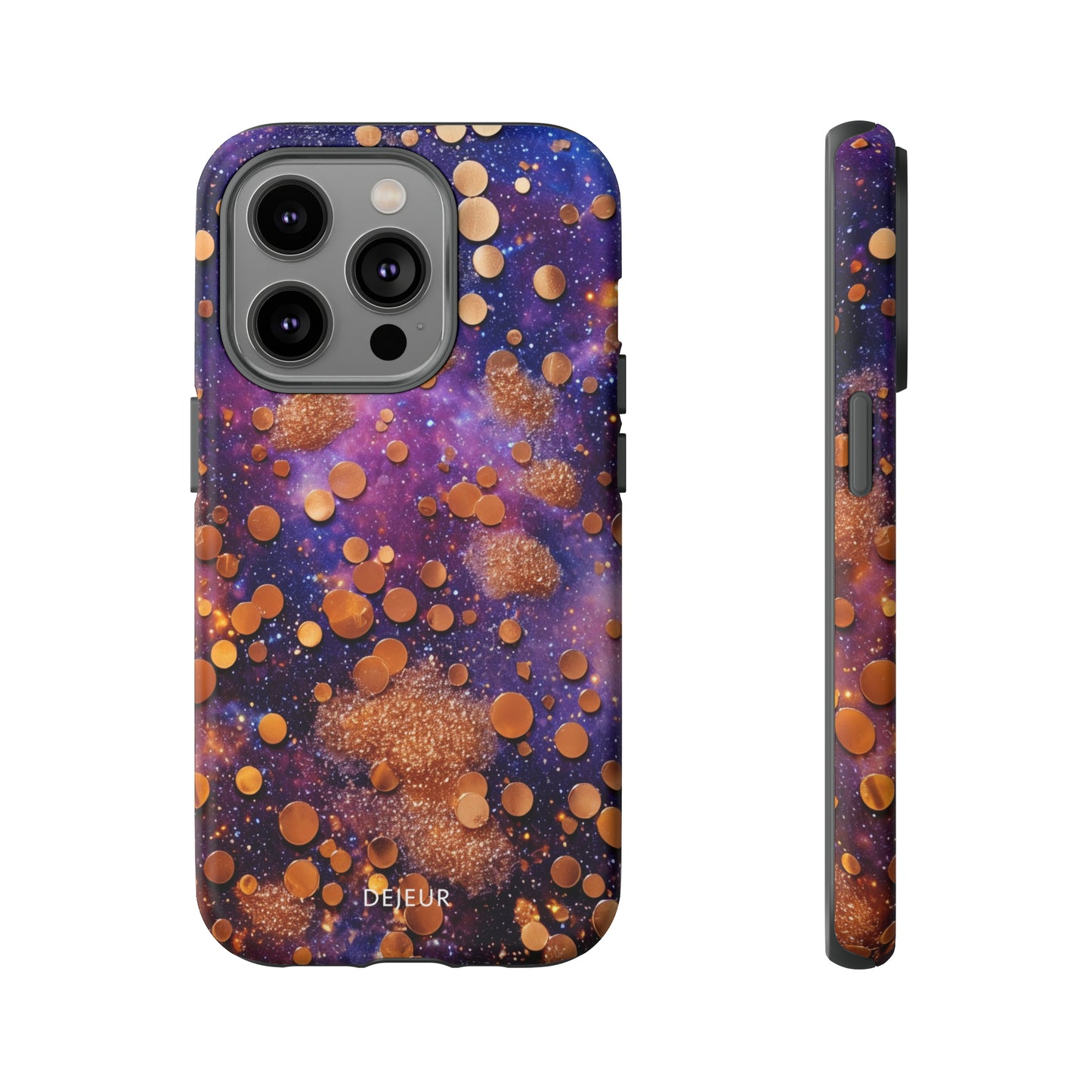 Cosmic Glitter Circles - iPhone Tough Case