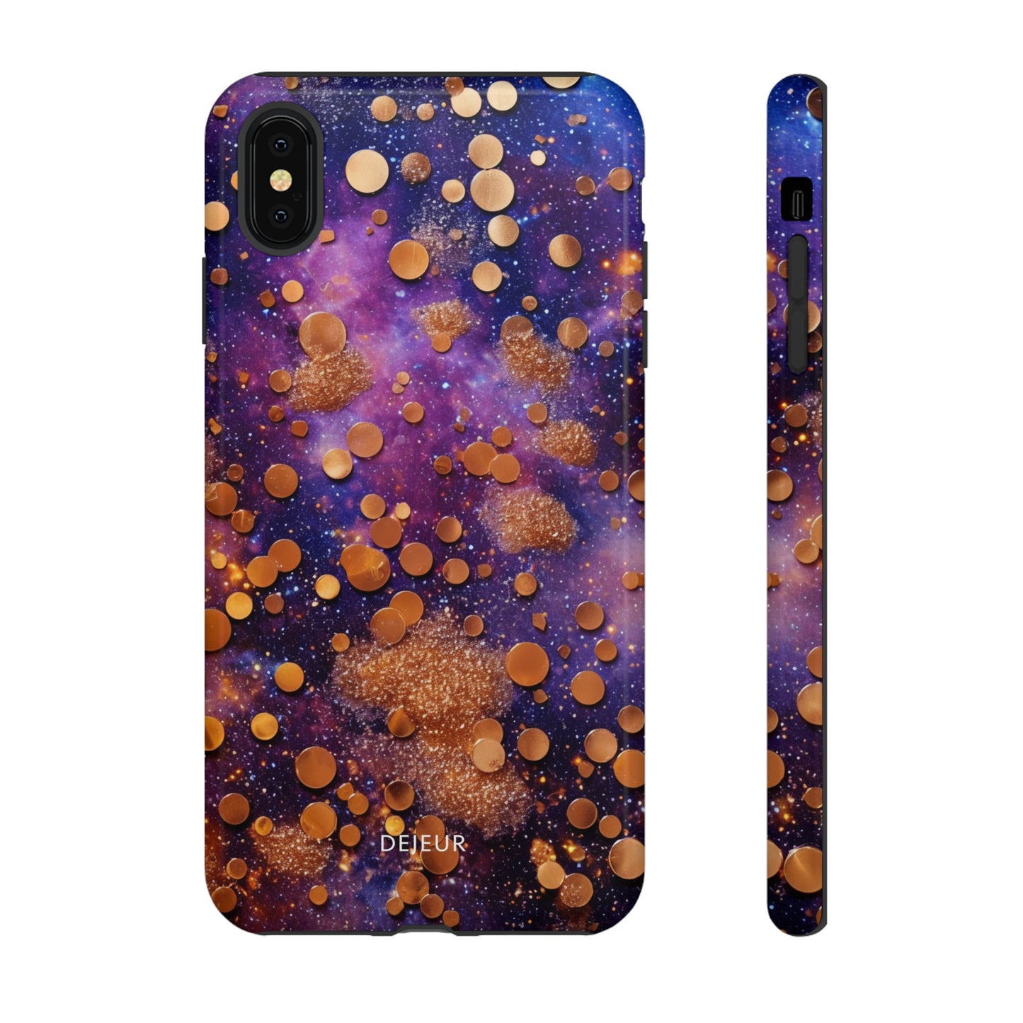 Cosmic Glitter Circles - iPhone Tough Case