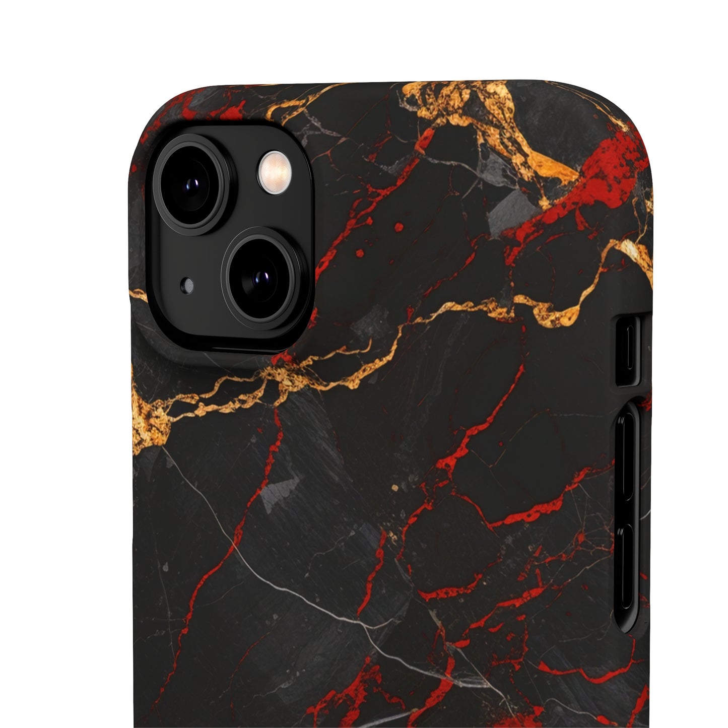 Dark Crimson Marble - iPhone Snap Case