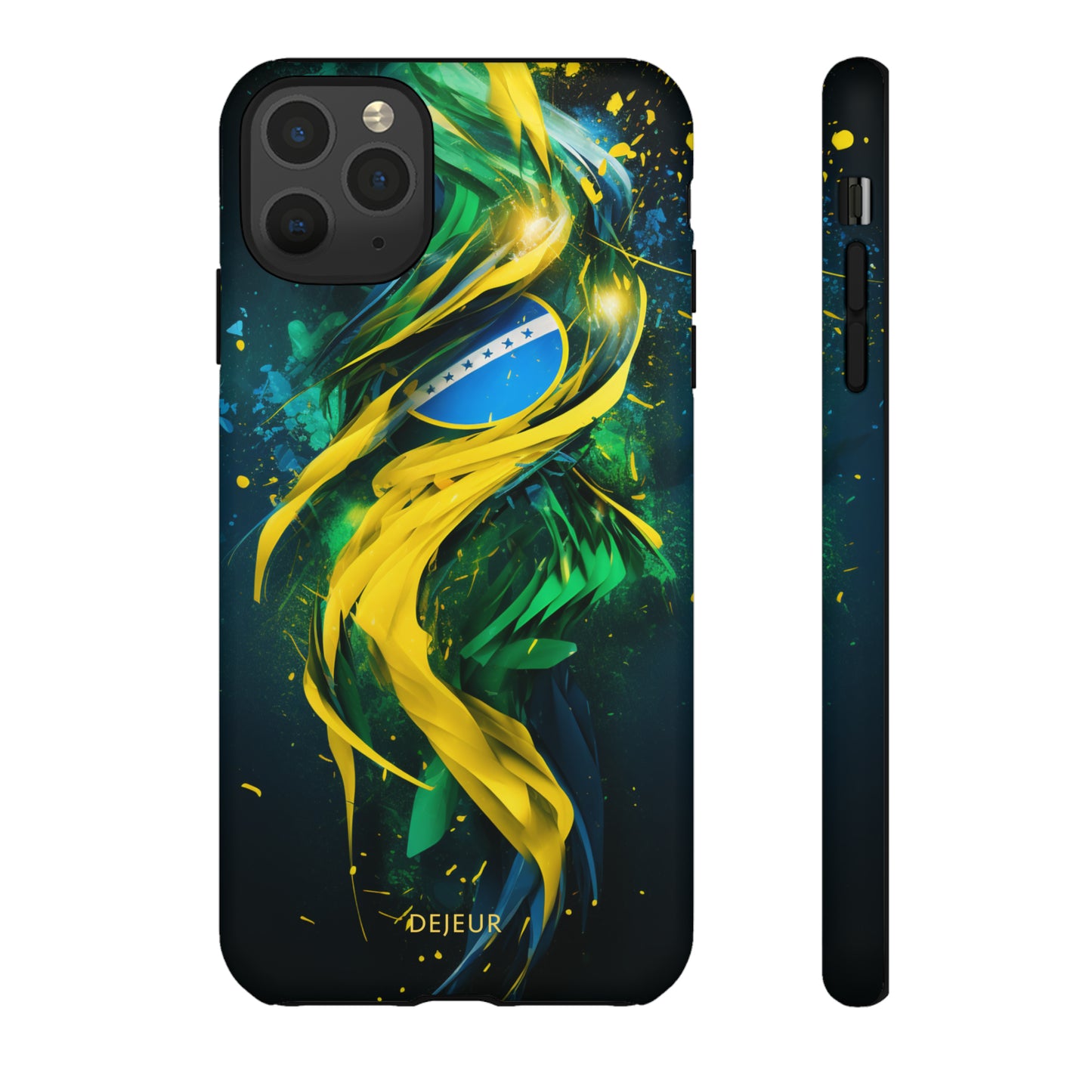 Brazil Splatter Design - iPhone Tough Case