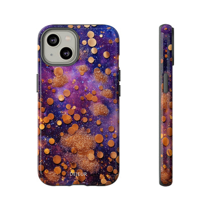 Cosmic Glitter Circles - iPhone Tough Case