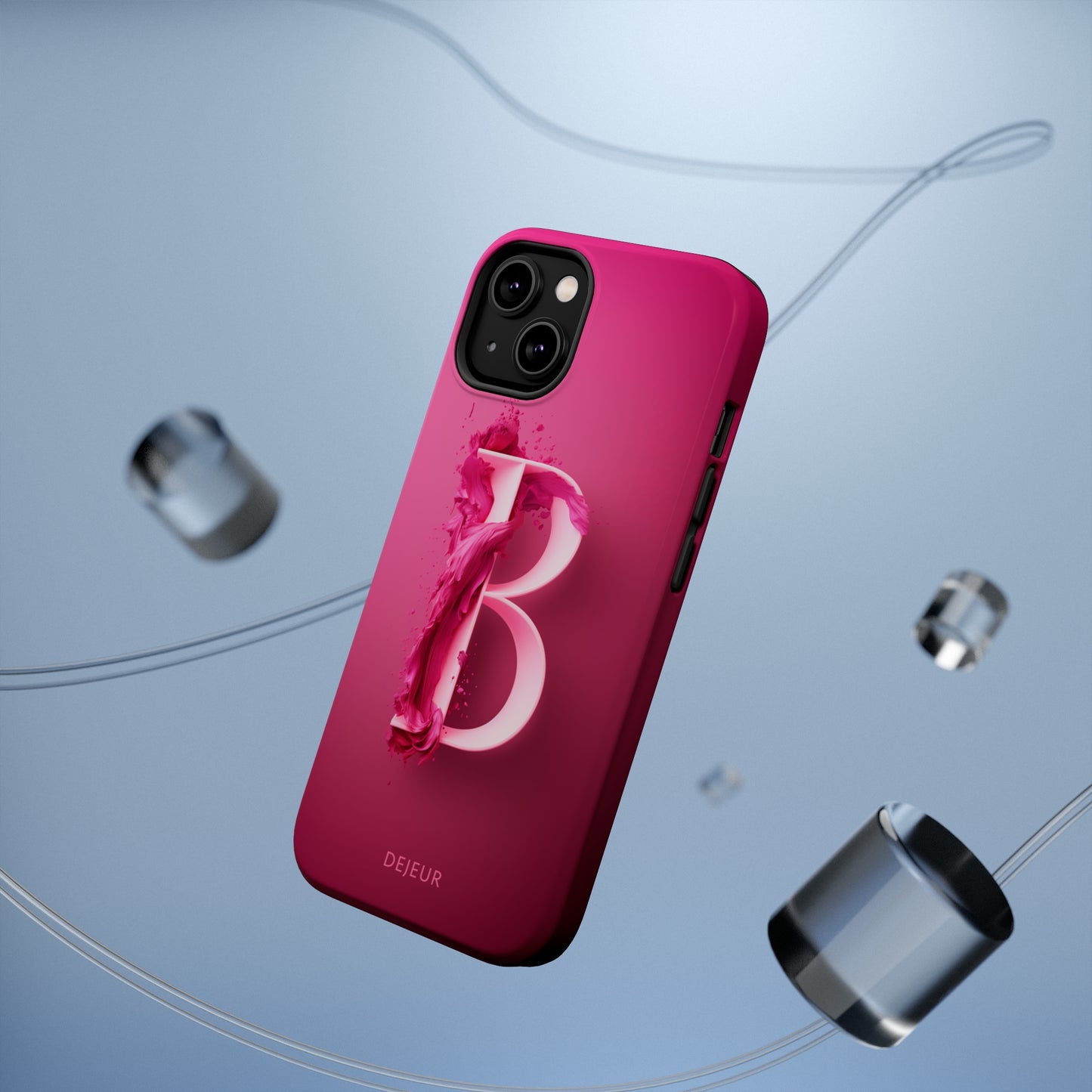 B Hot Pink Splash - iPhone MagSafe Tough Case