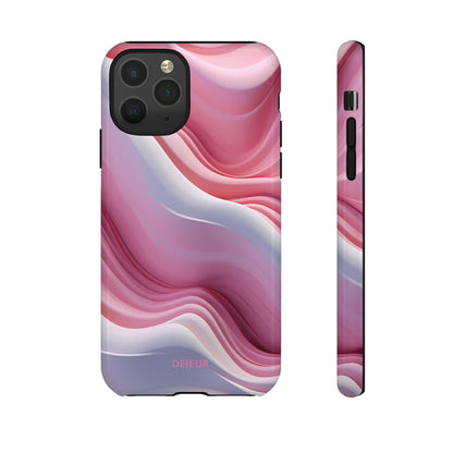 Pink Cream Waves - iPhone Tough Case