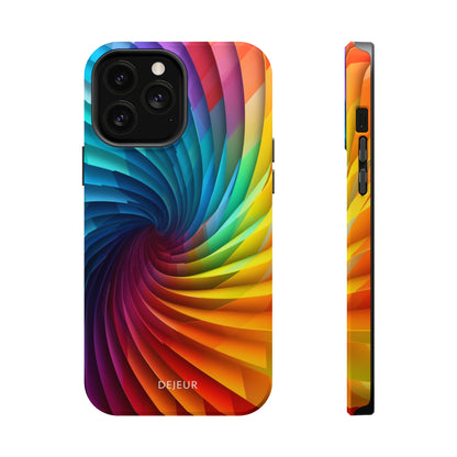 Rainbow Spiral - iPhone MagSafe Tough Case