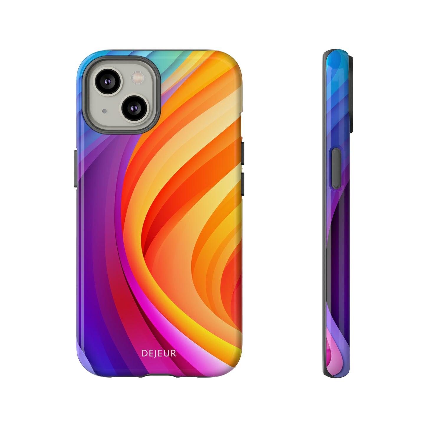 Rainbow Waves - iPhone Tough Case