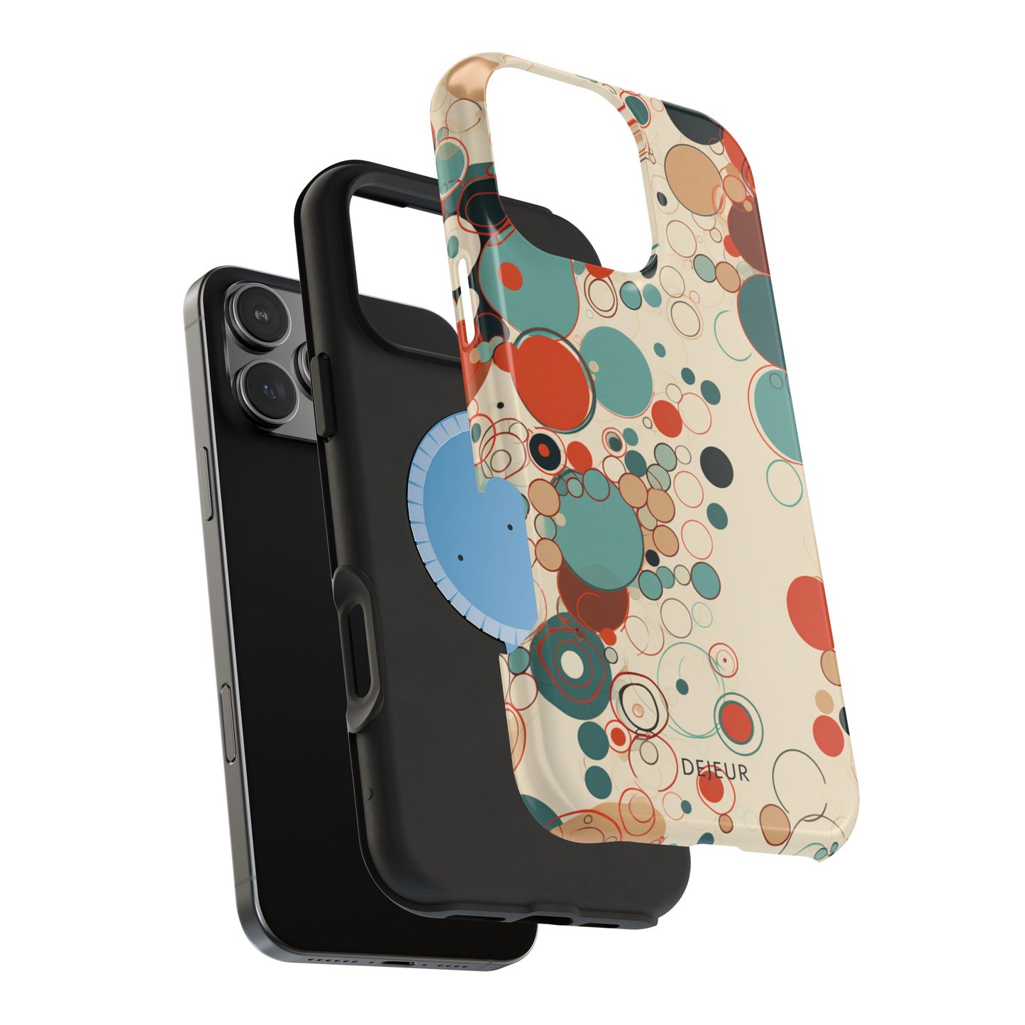 Pastel Line Circles - iPhone MagSafe Tough Case