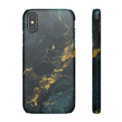 Gold Shadow Marble - iPhone Snap Case