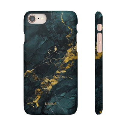 Gold Shadow Marble - iPhone Snap Case