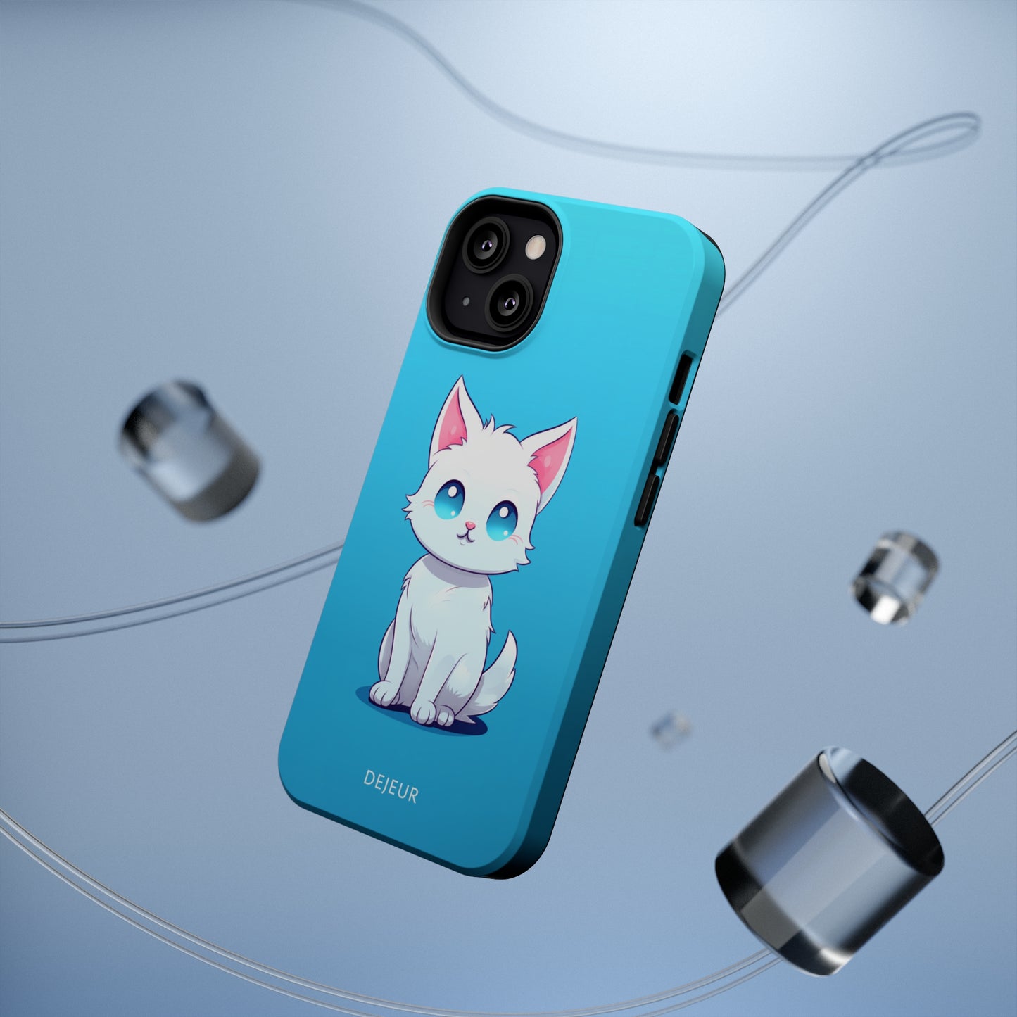 Blue Eyed Cutey Cat - iPhone MagSafe Tough Case