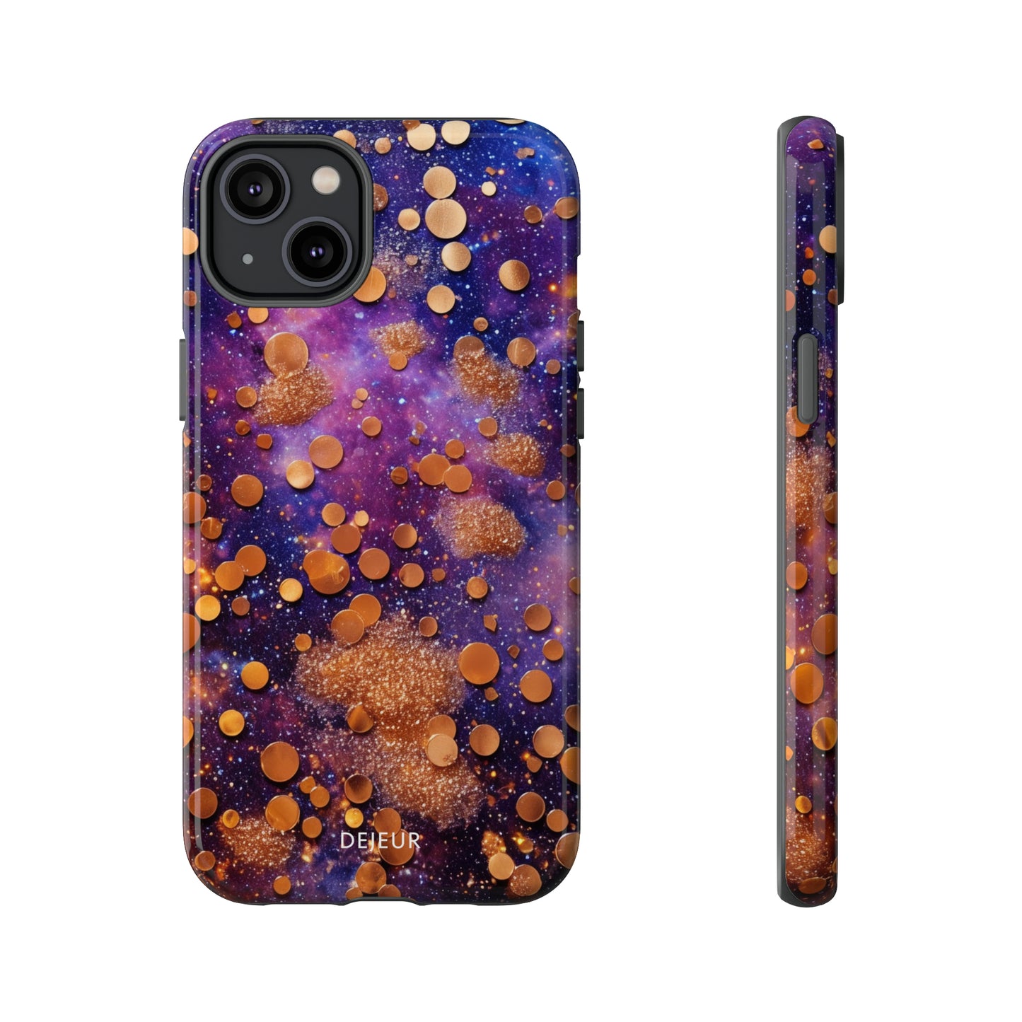 Cosmic Glitter Circles - iPhone Tough Case
