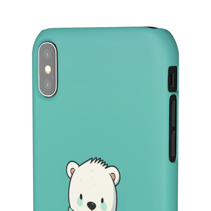 Aqua Coat Bear - iPhone Snap Case