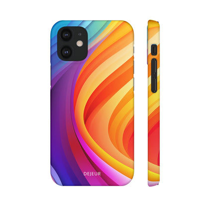 Rainbow Waves - iPhone Snap Case