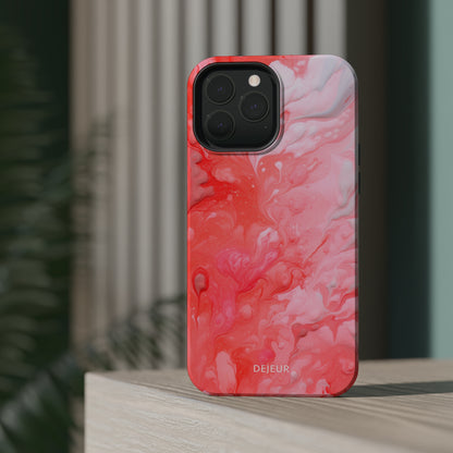 Rose Pink Marble - iPhone MagSafe Tough Case