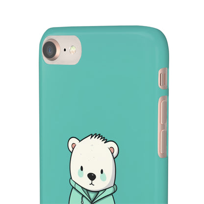 Aqua Coat Bear - iPhone Snap Case