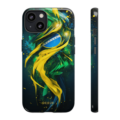 Brazil Splatter Design - iPhone Tough Case