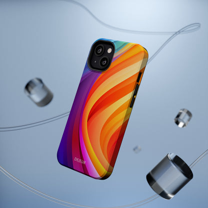 Rainbow Waves - iPhone MagSafe Tough Case