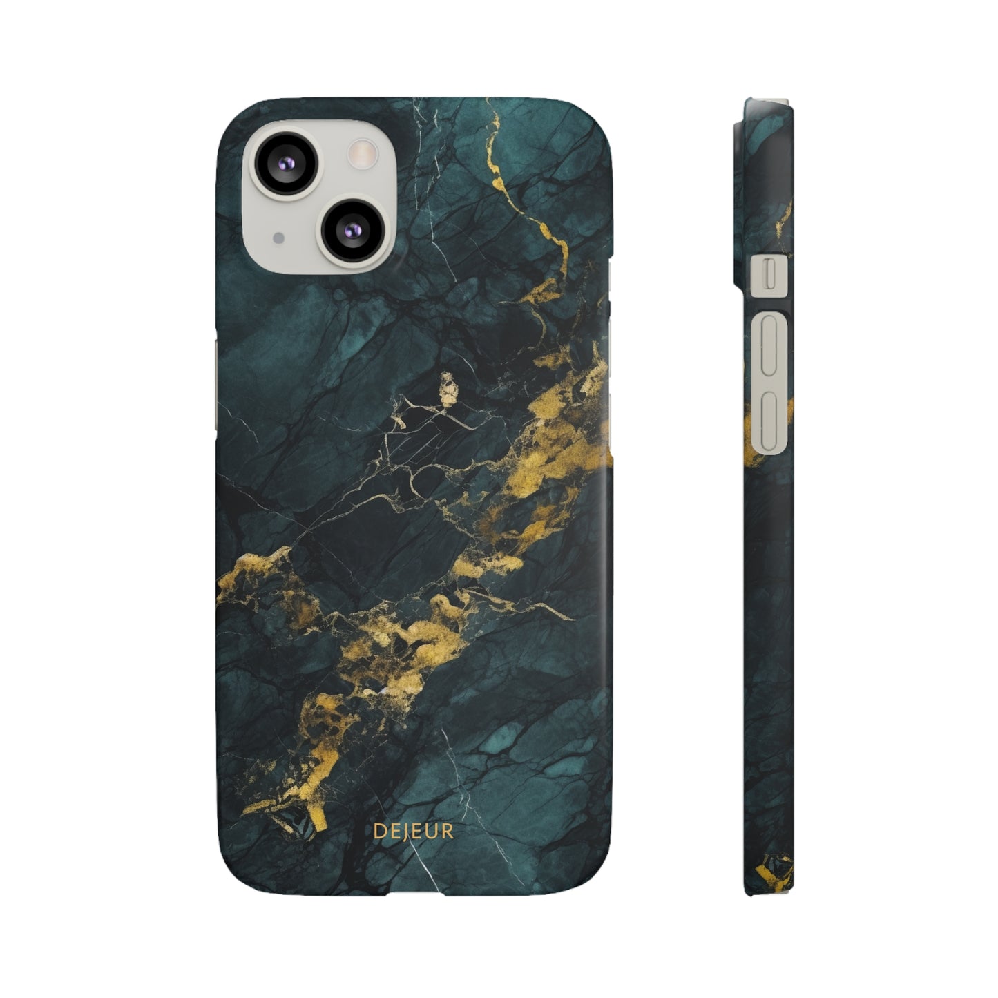 Gold Shadow Marble - iPhone Snap Case