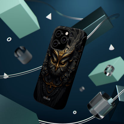 Golden Dark Owl - iPhone MagSafe Tough Case