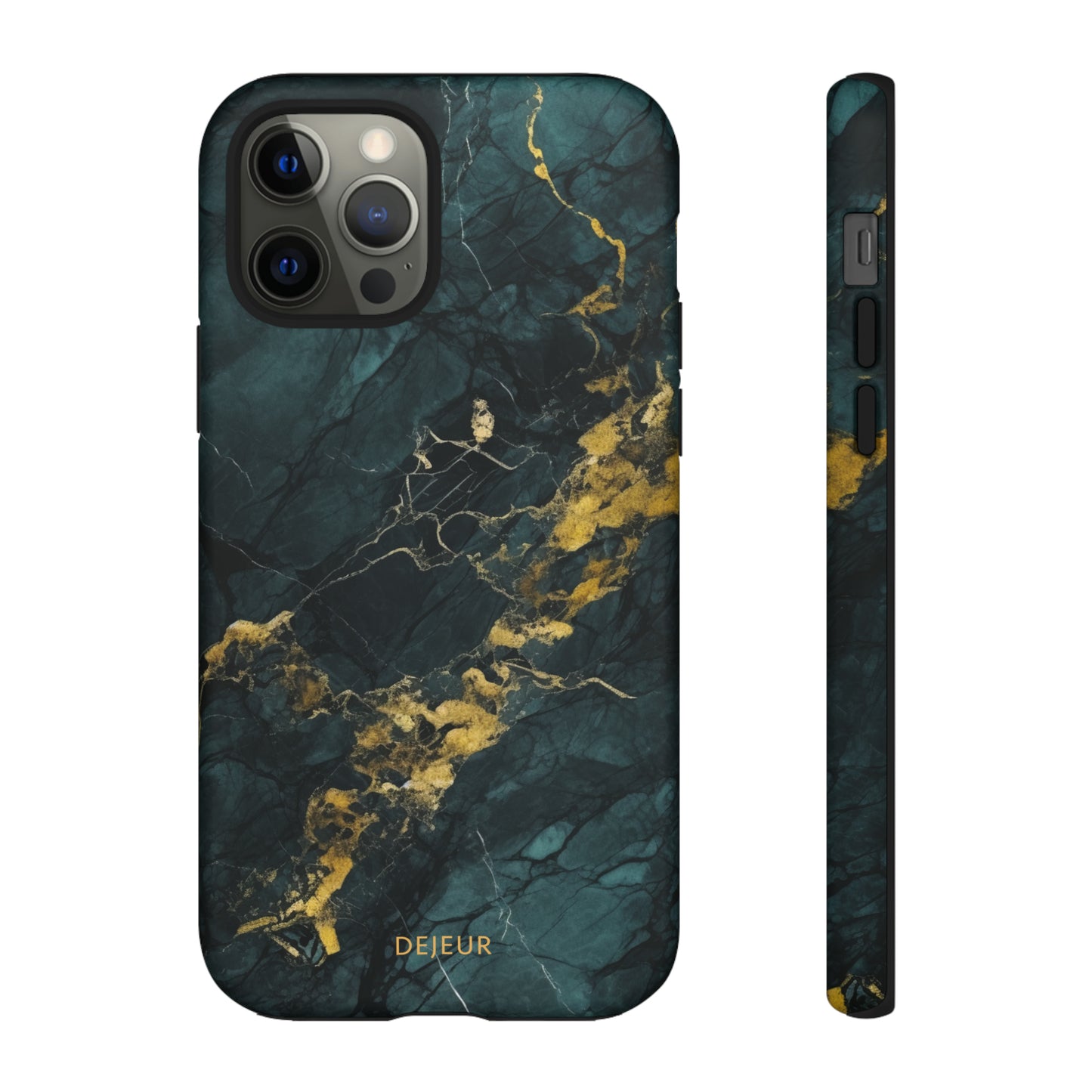 Gold Shadow Marble - iPhone Tough Case