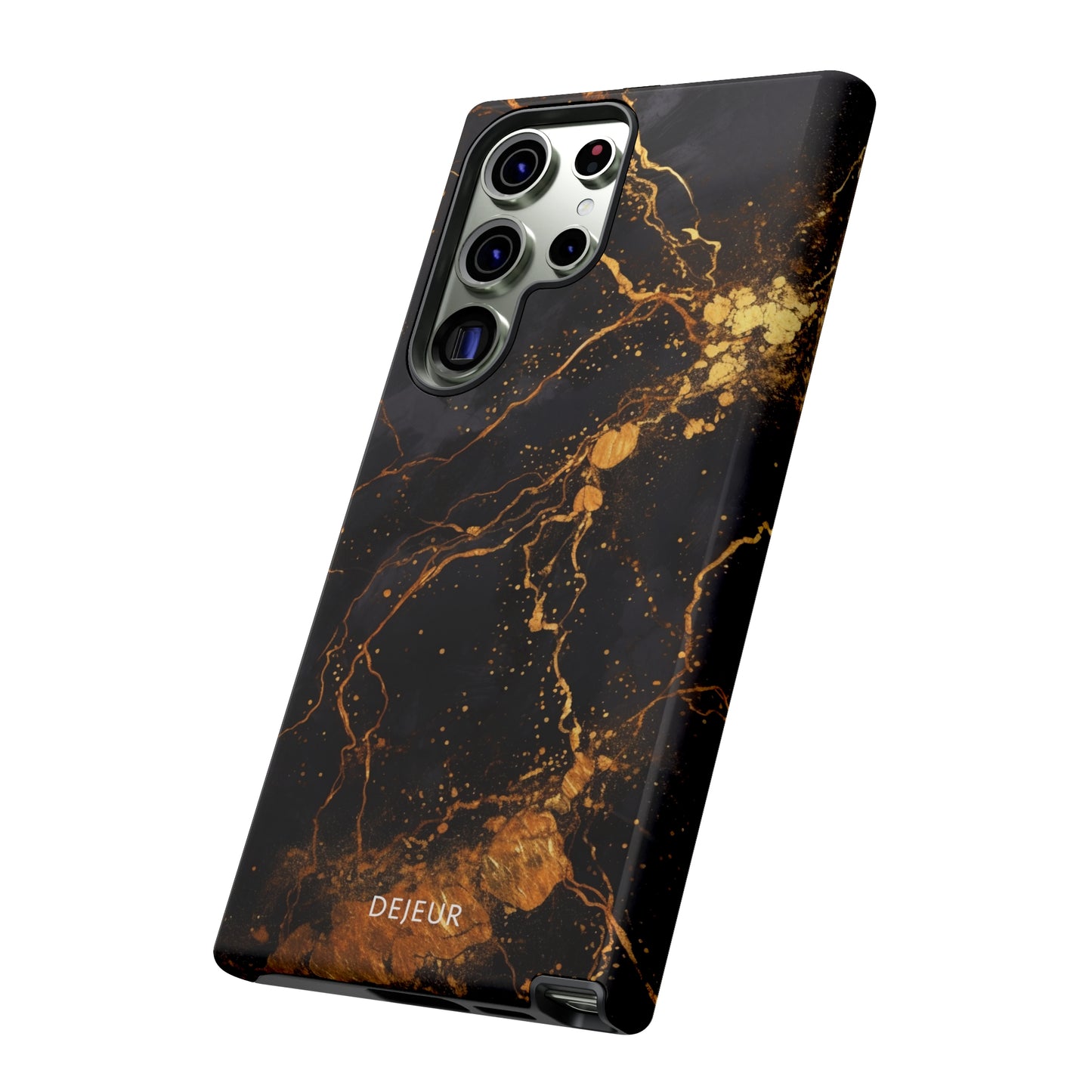 Dark Gold Amber Marble - Samsung Galaxy Tough Case