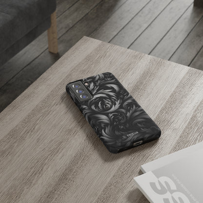 Dark Grey Floral - Samsung Galaxy Tough Case