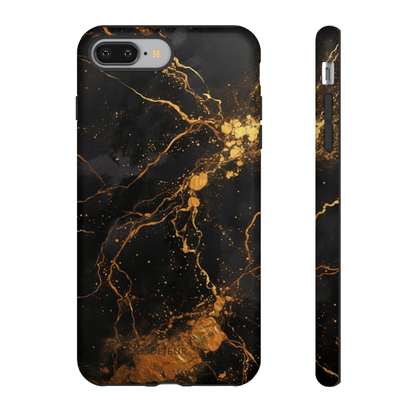 Dark Gold Amber Marble - iPhone Tough Case