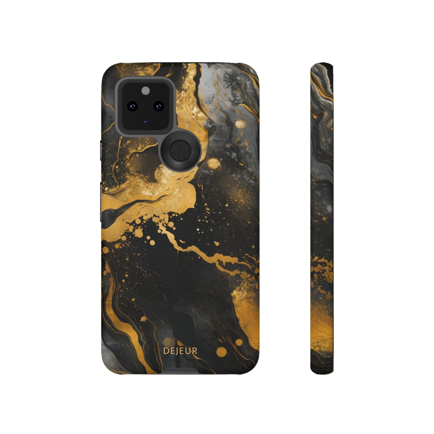 Gold & Black Marble - Google Pixel Tough Case